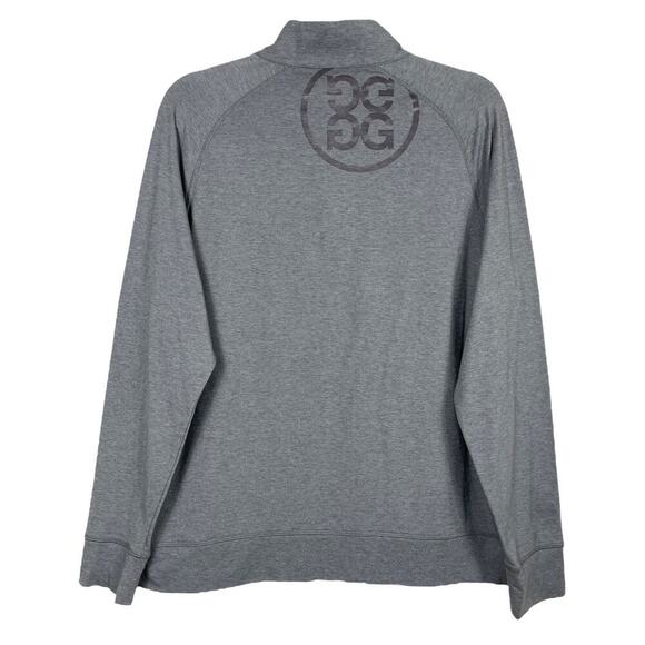 G/Fore Luxe Staple Golf Mid-Layer Heather Grey Medium Casual Athletic Comfort - Picture 8 of 14